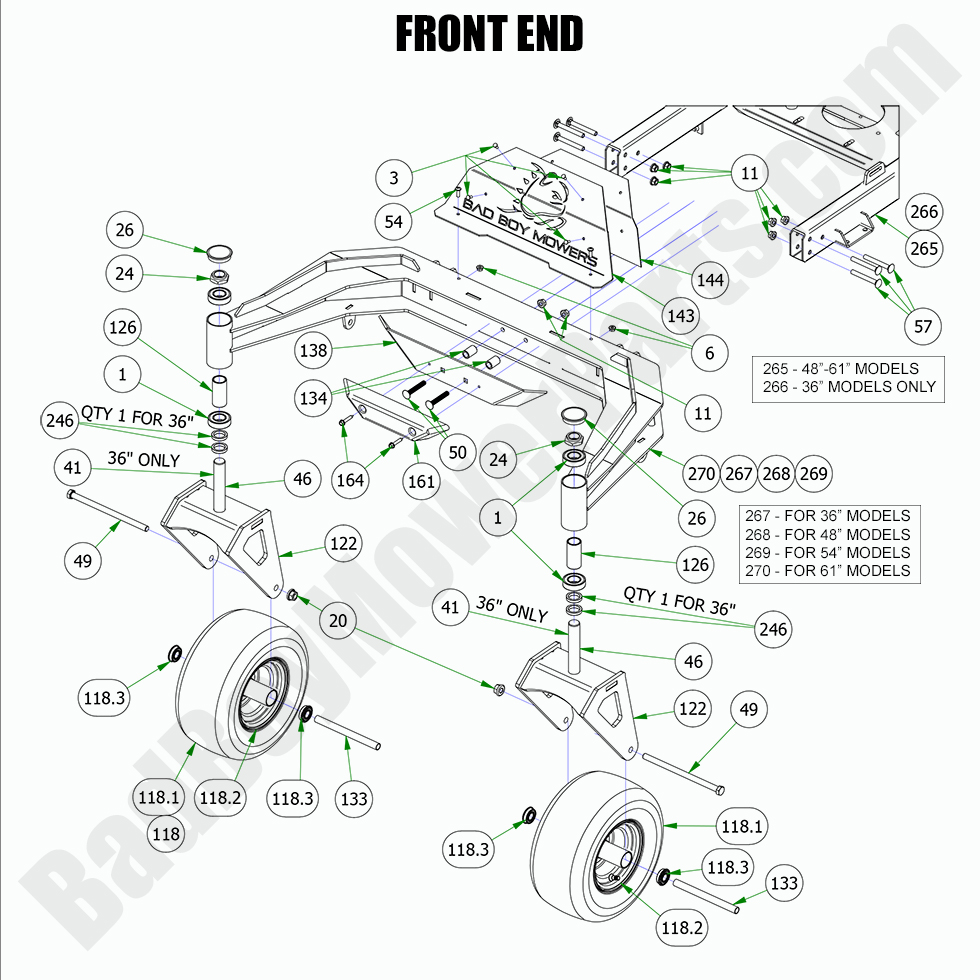 2892 - Bad Boy Mower Parts Lookup > 2022 > Revolt > Front End